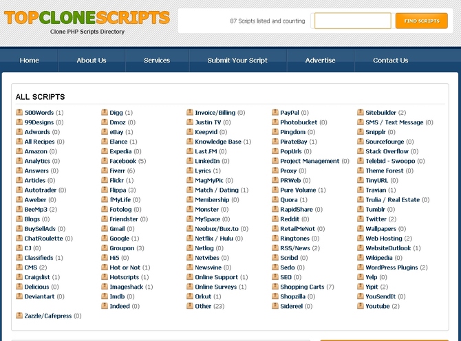 Show scripteen scripts directory