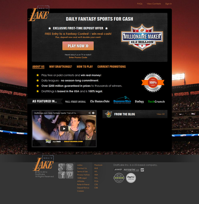 Show draftkings clone
