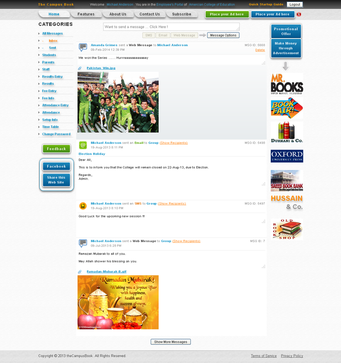 Show school management   campusbook