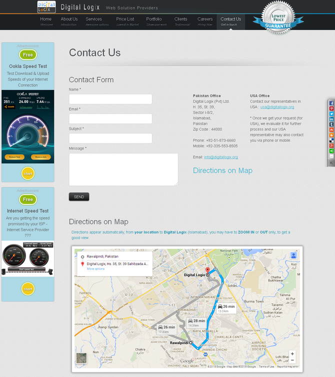 Show find directions to business location (google maps)