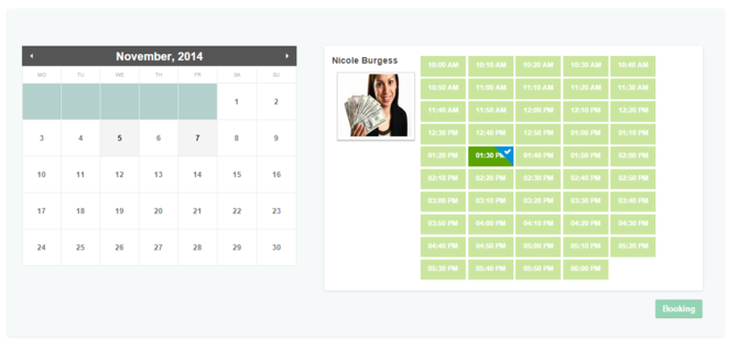 Show gz appointment scheduling system