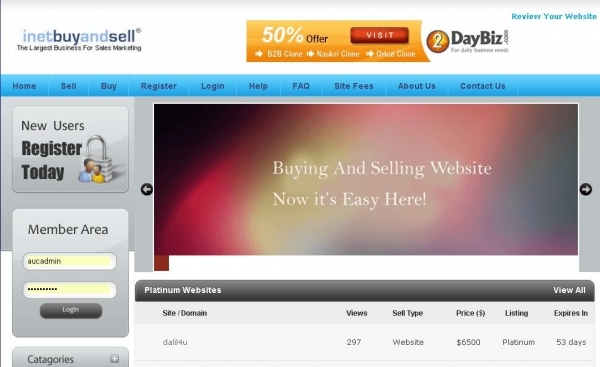 Show website broker script