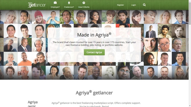 Show getlancer portfolio   dribbble clone