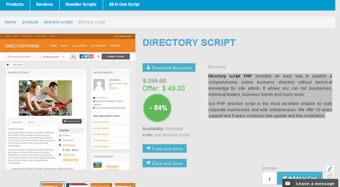 Show directory script