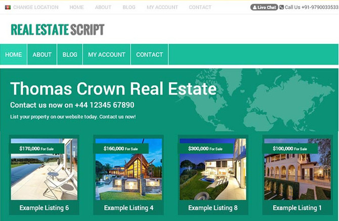 Show realestate portal script