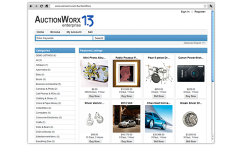 Show auctionworx enterprise