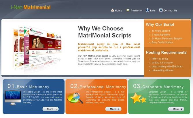 Show php matrimonial script