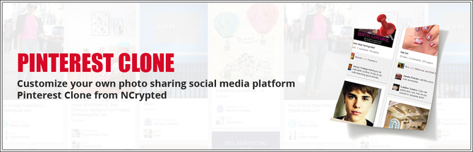 Show pinterest clone from ncrypted