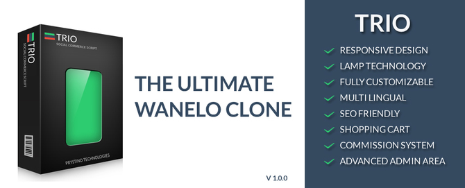 Show trio   wanelo clone script