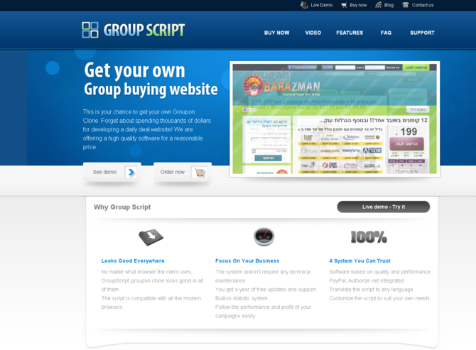 Show groupon clone script