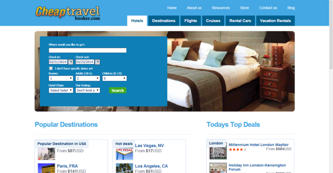 Show cheaptravelbooker com