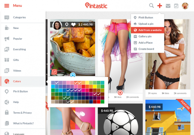 Show pintastic best pinterest clone script