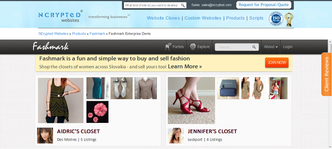 Show ncrypted gilt clone