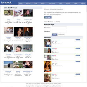 Show php social networking software