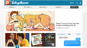 Show collegehumor wordpress clone template