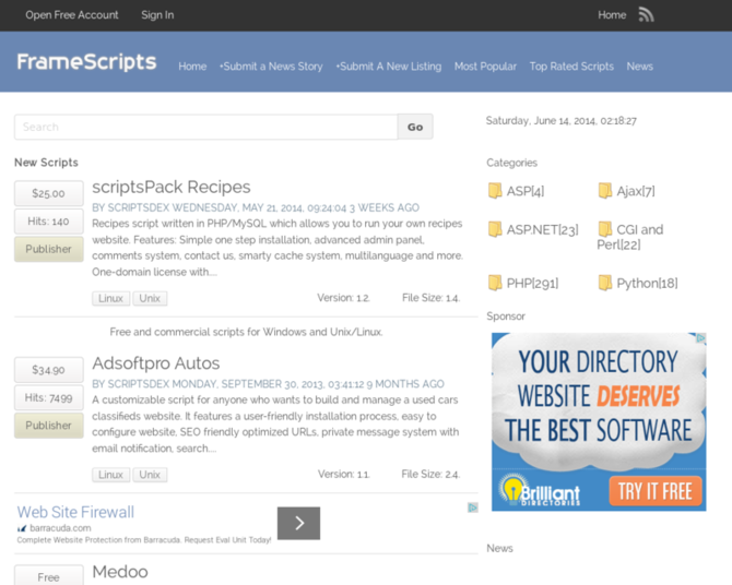 Show mapa scripts directory   hotscripts clone