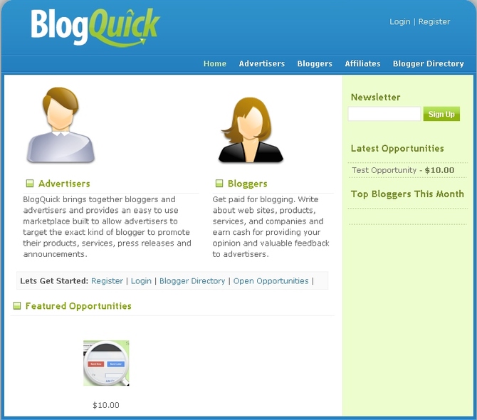 Show blogquick