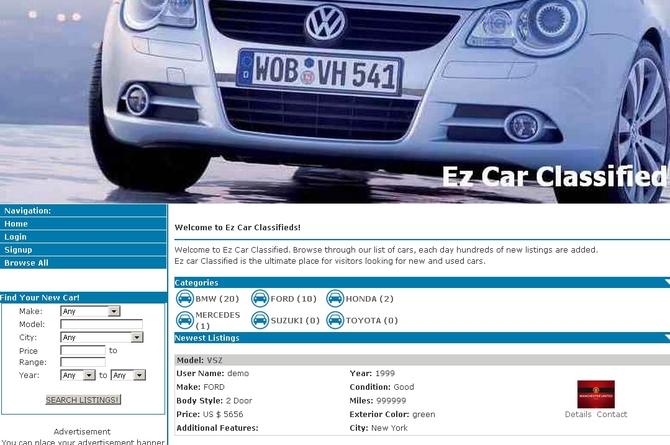 Show ez car classified
