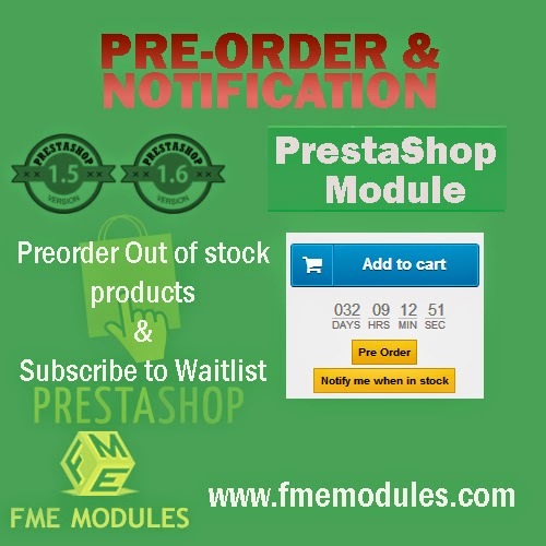 Show advance booking and pre order fme module